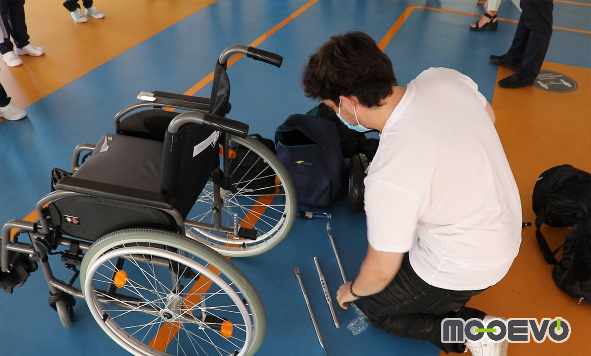 adaptador para sillas de ruedas manuales