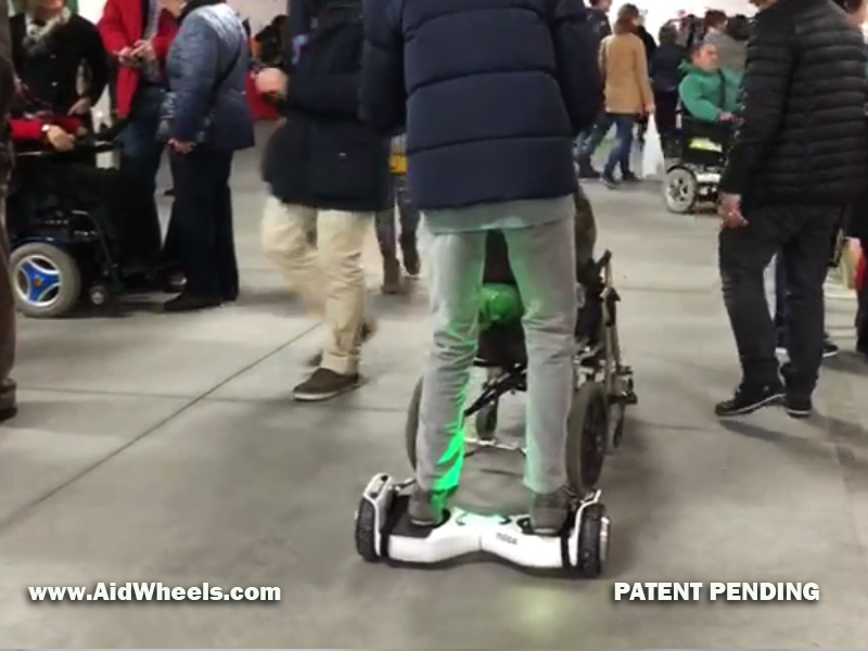 wheelchair cerebral palsy with hoverboard