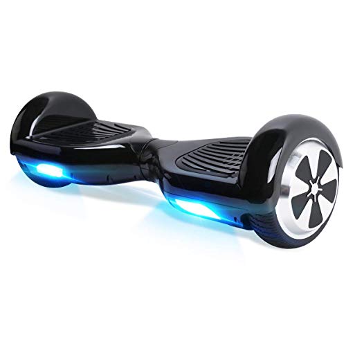 Windgoo Hoverboard 6.5" Balance Board Patinete Eléctrico Scooter Talla LED 350W*2 (Black)"