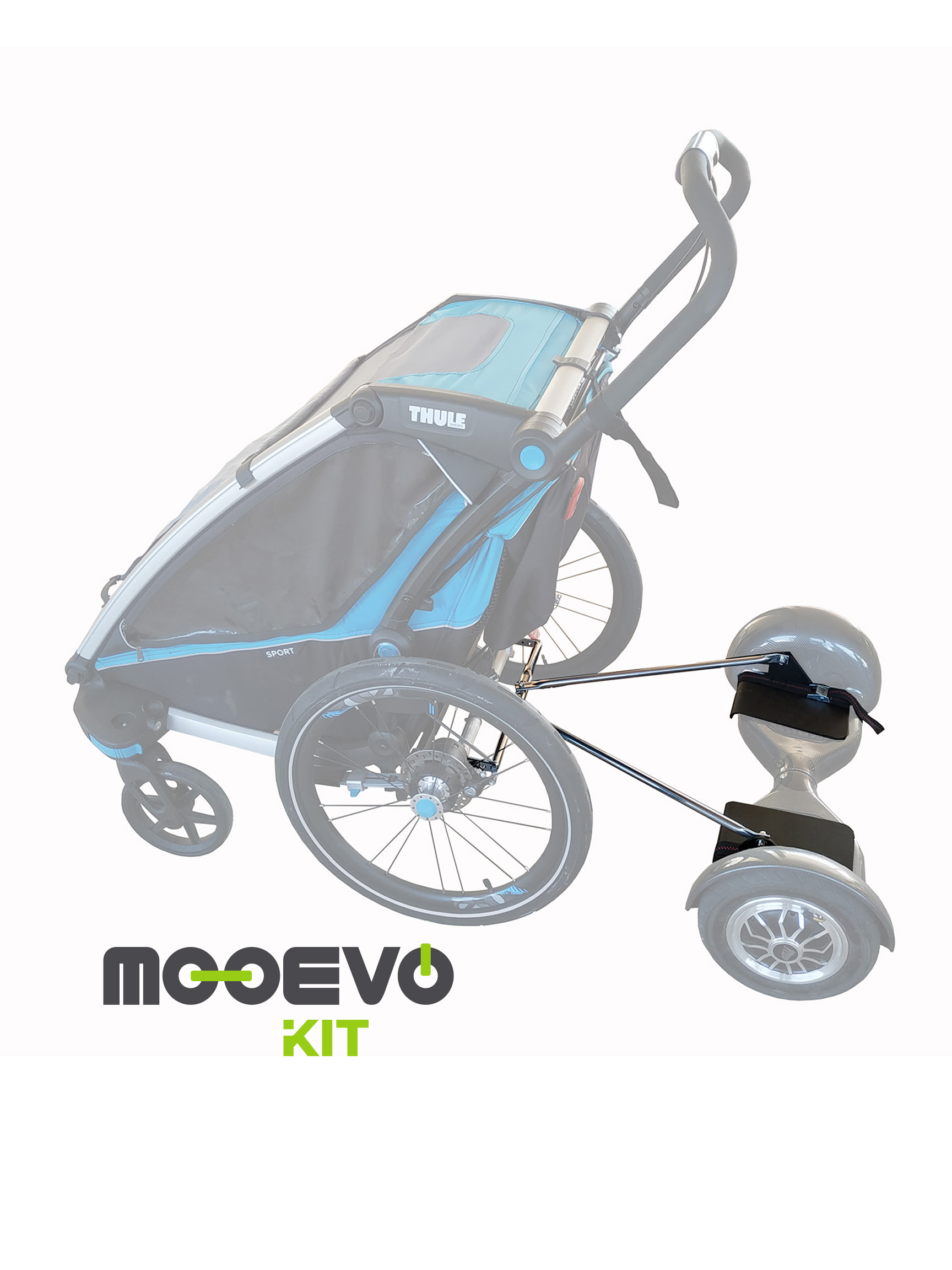 Mooevo Kit Adaptador Hoverboard a Thule Chariot