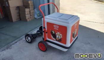 carrito de street food con patinete electrico