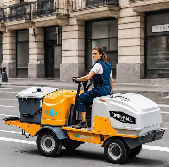 camioneta electrica limpieza calles sostenible zeitor fabricante 