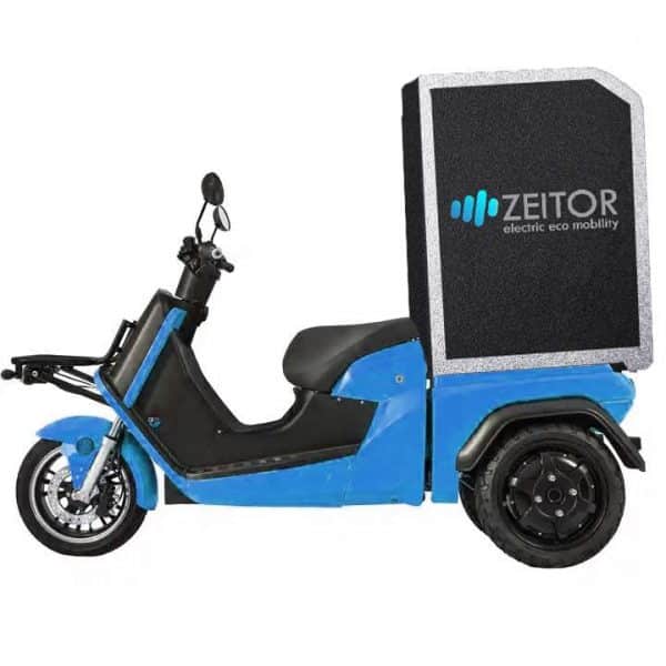 Moto eléctrica de 3 ruedas con chasis basculante para carga