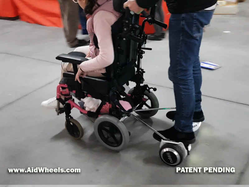 cerebral palsy wheelchair with hoverboard